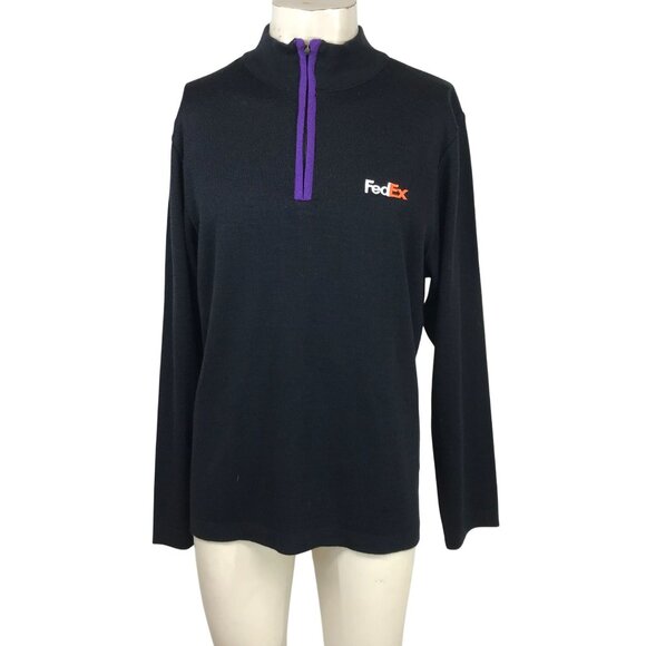 STAN HERMAN - MEN'S XLARGE -  LONG SLEEVE 1/4 ZIP SWEATER SHIRT TOP - Picture 1 of 7
